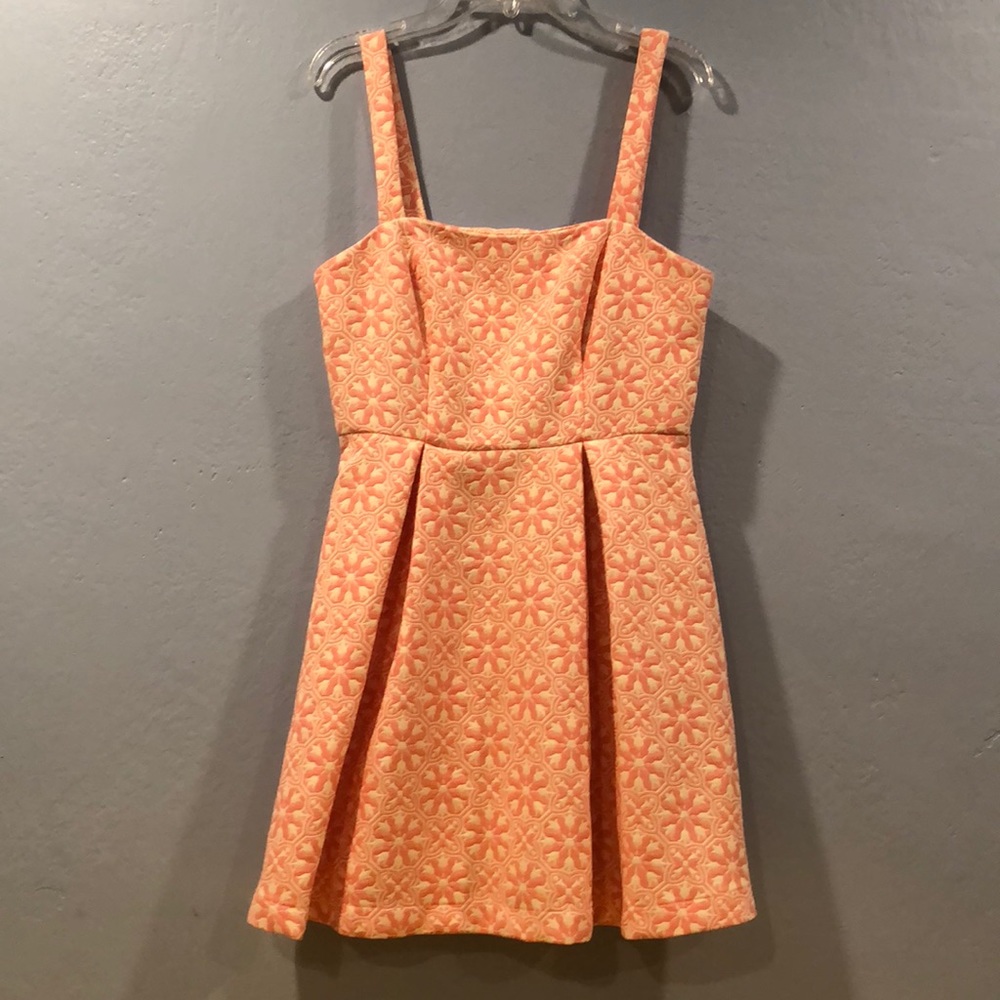 Thick cotton pleated vintage dress.